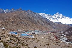 Kongma La 25 Dingboche With Nuptse and Lhotse South Face Behind